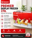 Premier 270L Display Freezer - Mpya Kabisa - 1
