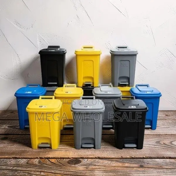Pipa la Taka la Lita 30 la Plastiki Ngumu la Kukanyaga - 1