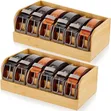 6-Slot Bamboo Belt Organizer - 1