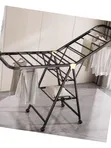 Movable Foldable Portable Laundry Drying Rack - 1