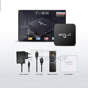 MXQ Pro 4K Android TV Box - 4GB RAM, 32GB Storage