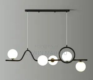 Chandelier ya Kisasa ya Kuning'inia Linear