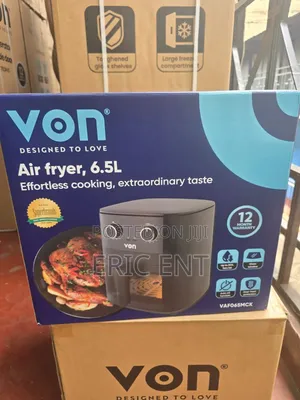 Von 6.5L Air Fryer - Manual Timer & Temperature