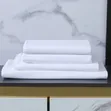Cotton White Plain Bedsheets - 1