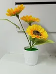 Sunflower Artificial Flowers Pots - 2