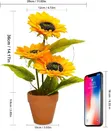 Sunflower Artificial Flowers Pots - 4