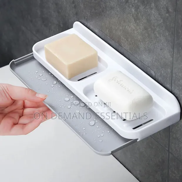 Double Sides Wall Mounted Adhesive Soap Holder/Box - 1