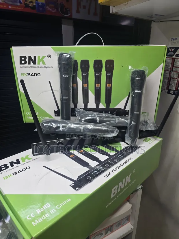 BNK BK8400 UHF 4 Mic Wireless System – Professional Sound - 1