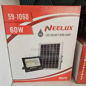 Neelux 60W Taa ya Mafuriko ya Sola IP66 kwa Usalama wa Nje