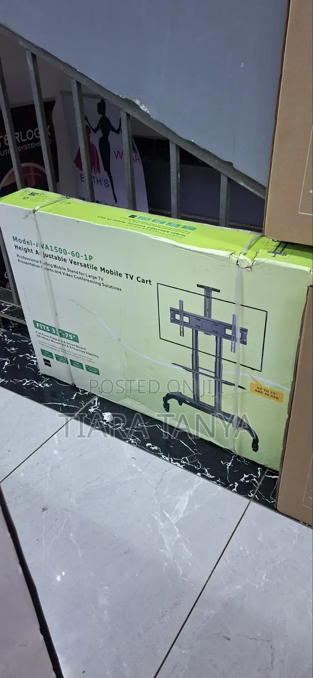 Ava TV Trolley Movable Stand 32" to 75" - 1