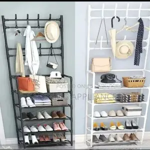 2-in-1 Shoe Organizer Clothes Hanger