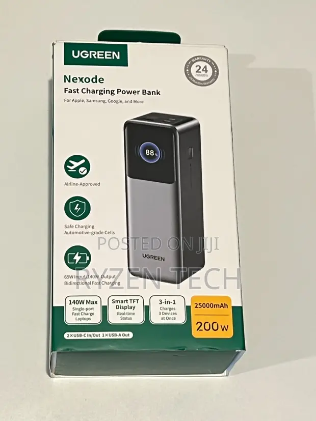 UGREEN 25000mAh 200W Fast Charging Power Bank - PB722 - 1