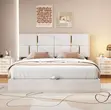 Bed; Modern Luxury King Size Bedroom Bed for Spacious Master Suites - 1
