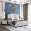 Bed; Modern Luxury King Size Bedroom Bed for Spacious Master Suites - 2