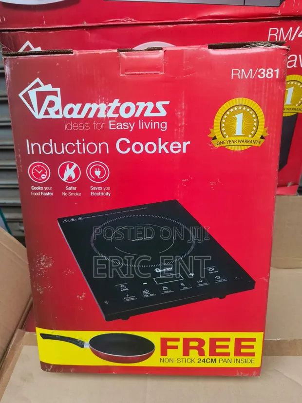 Ramtons Single Induction Cooker With Free Pan - 1