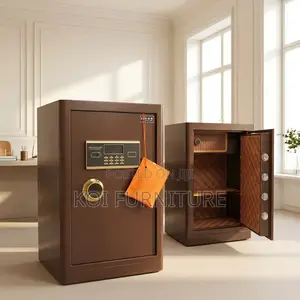 Office Safe : Heavy-Duty Brown Digital Fireproof Office Safe