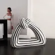 Interior Creative Black White Stripes Abstract Home Decoration - 1