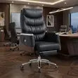 Office Chair; Heavy Leather Office Executive High Back Chair - 2