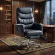 Office Chair; Heavy Leather Office Executive High Back Chair - 5