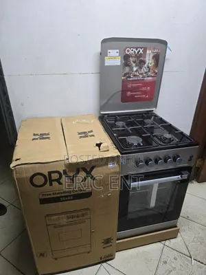 Mika ORYX Standing Gas Cooker Mpya Kabisa