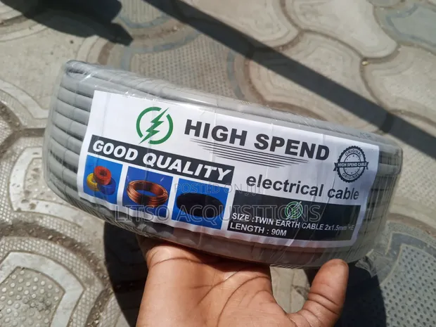 High Spend Twin Earth Electrical Cable 2x1.5mm2 – 90M - 1