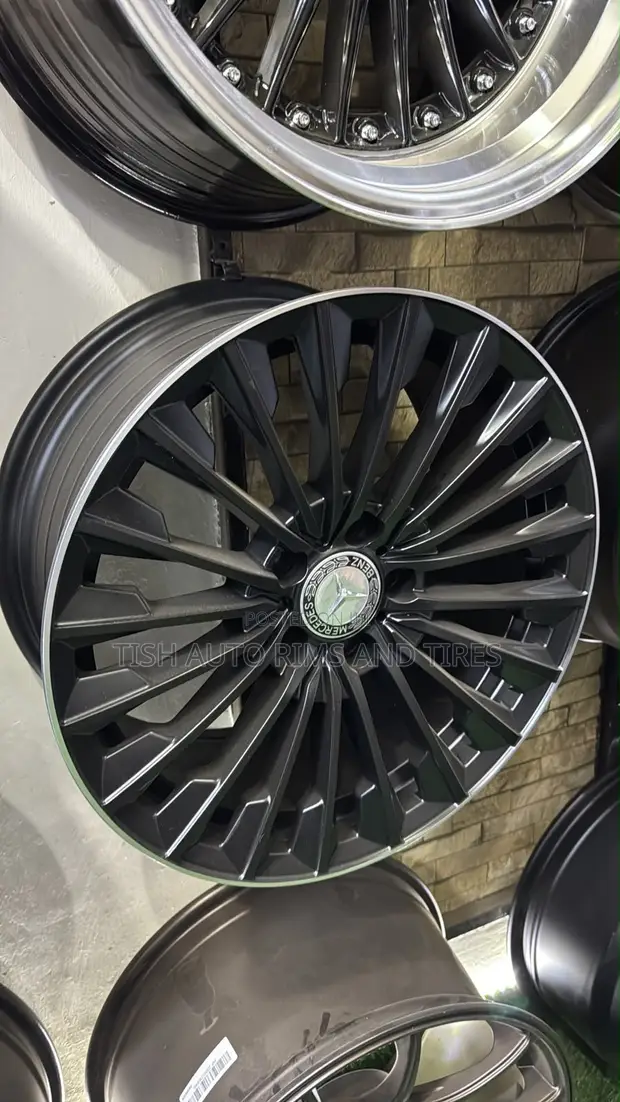 Multi Spokes Bkack 17 Inch Mercedes Benz Rims Set - 1