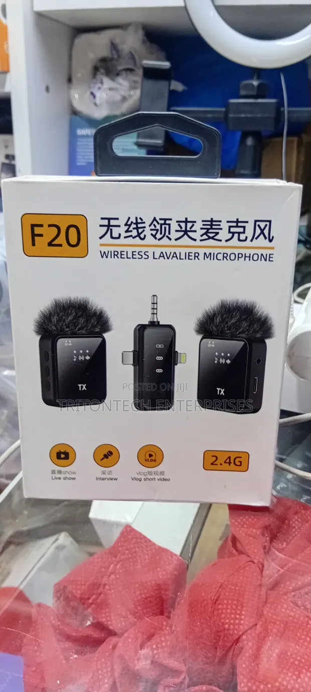 F20 Wireless Lapel Mics (Dual) - 1