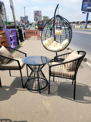 Outdoor Furniture ; Swing and Table - Chairs Set