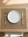 Linen Look Wipeable Placemats/Tablemats - 1