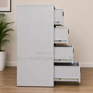 Modern 4-Drawer Steel Filing Cabinet
