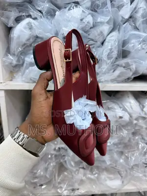 Quality Comfy Slingback Block Heels