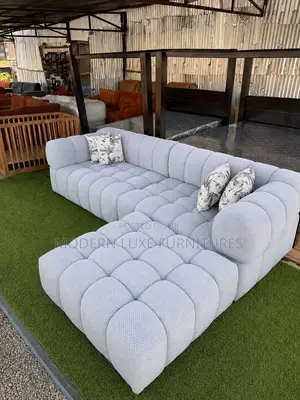 Sofa ya Kisasa ya L yenye Viti 6
