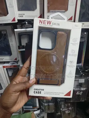 Mocome PU Leather MagSafe Case with Kickstand for iPhone 15 Pro