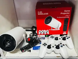 Mini HD Game Projector Console, Michezo ya Retro Isiyo na Waya