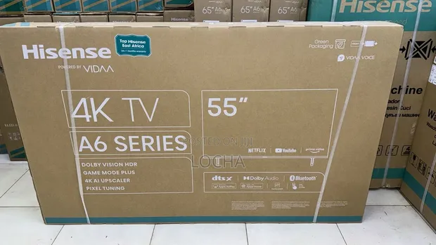 Hisense 55" Smart TV 4K UHD HDR Bluetooth - 1