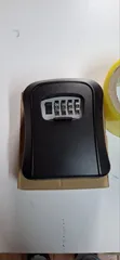 Metallic 4-Digit Combination Key Lock Box - 1