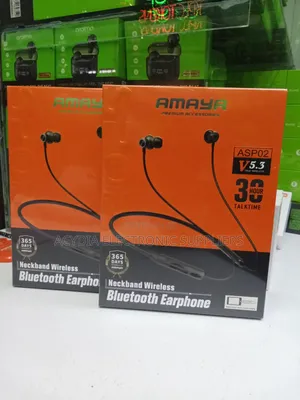 Amaya ASP02 Vipokea Sauti vya Shingoni Visivyotumia Waya vya Bluetooth Masaa 30