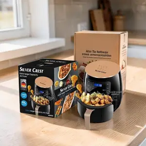 Silver Crest Air Fryers za Kidijitali zenye Touch Screen (4/5/6/8L)