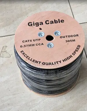 Kebo ya CAT6 Ethernet 305M UTP ya Nje kwa CCTV na Mitandao