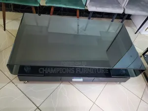 Meza ya Kahawa ya Kioo Cheusi ya Nexus