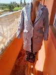 Women's Hooded Trench Coat - Grey - 2