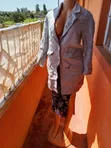 Women's Hooded Trench Coat - Grey - 3