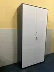 Grey 2-Door Steel Office Cabinet - 2