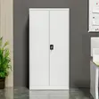 Grey 2-Door Steel Office Cabinet - 5
