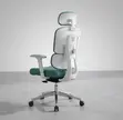 Kiti cha Ofisi cha Orthopedic cha Rangi ya Kijani cha Kitambaa - 5