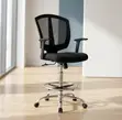 Kiti cha Kisasa cha Ergonomic cha Counter - Nyeusi - 5
