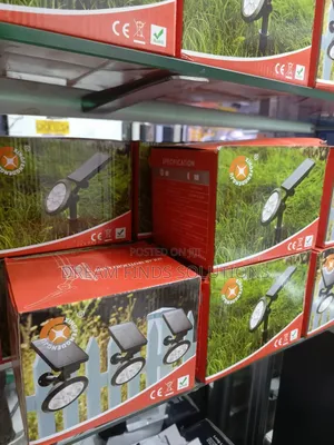 4-Piece Solar Powered LED Yard Lights