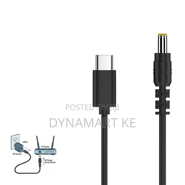 Type-C PD to DC 5.5x2.5mm 12V Power Cable for Routers - 1