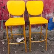 Yellow Kitchen Stools with Powder-Coating Finish - 2