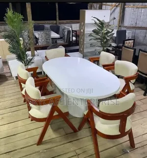 6-Seater Modern Dining Table - Brown